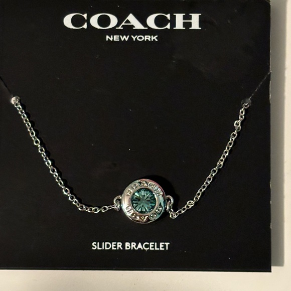 COACH SILVER SLIDER BRACELET NWT - Picture 5 of 6